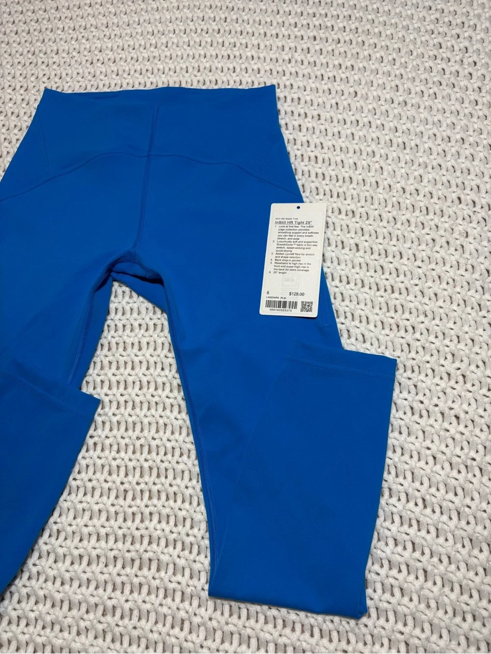 lululemon poolside instill hr tight 25” size 6